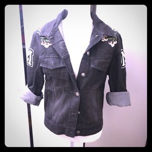 MISTRESS ROCKS Denim Badge Jacket xs